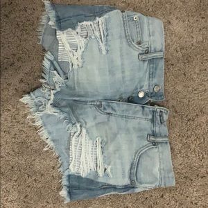 Denim shorts